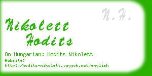 nikolett hodits business card